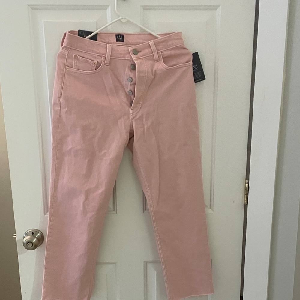 Pink Gap Cropped Jeans NWT